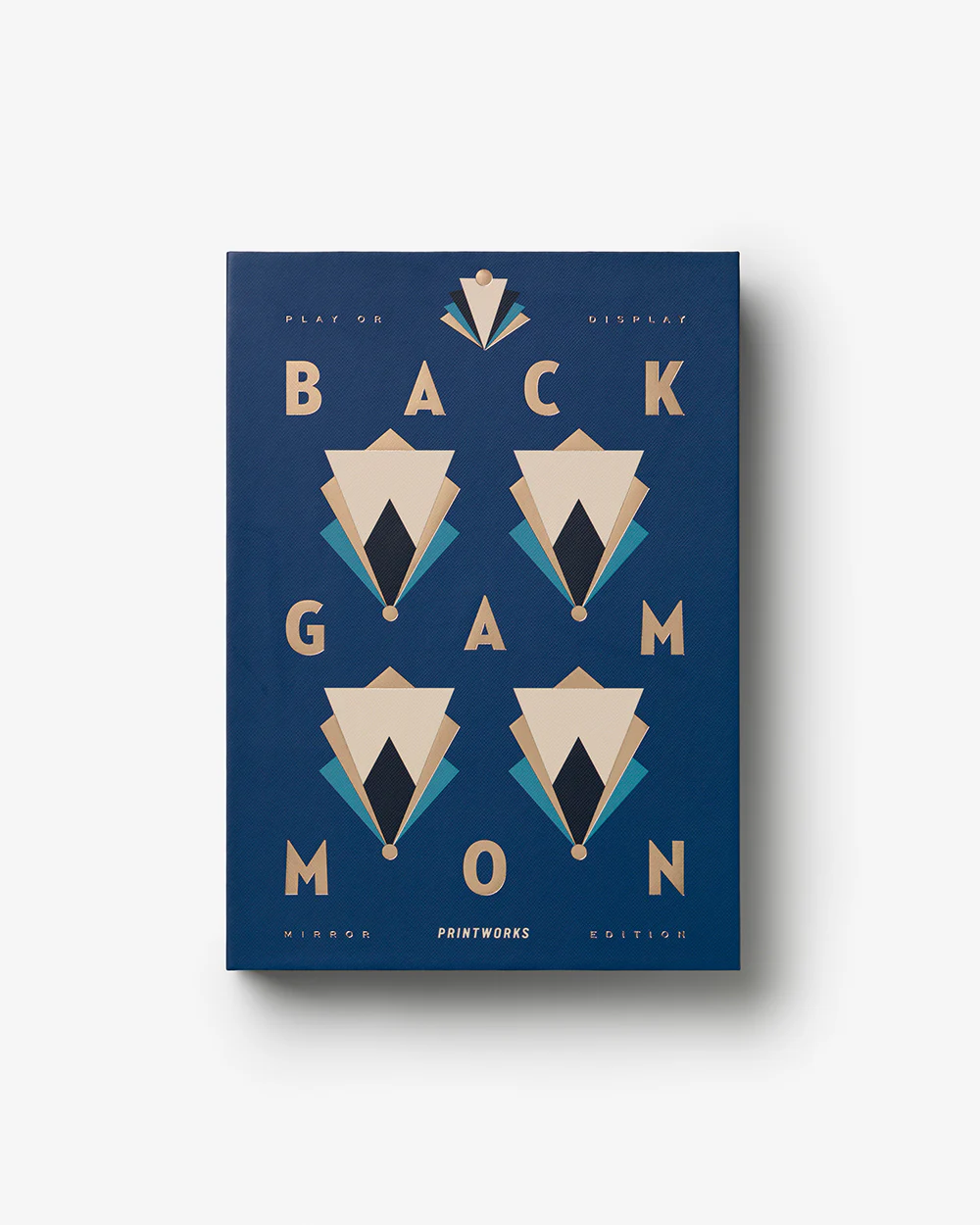 Art Of Backgammon Mirror, Dark Blue/Copper - Image 6