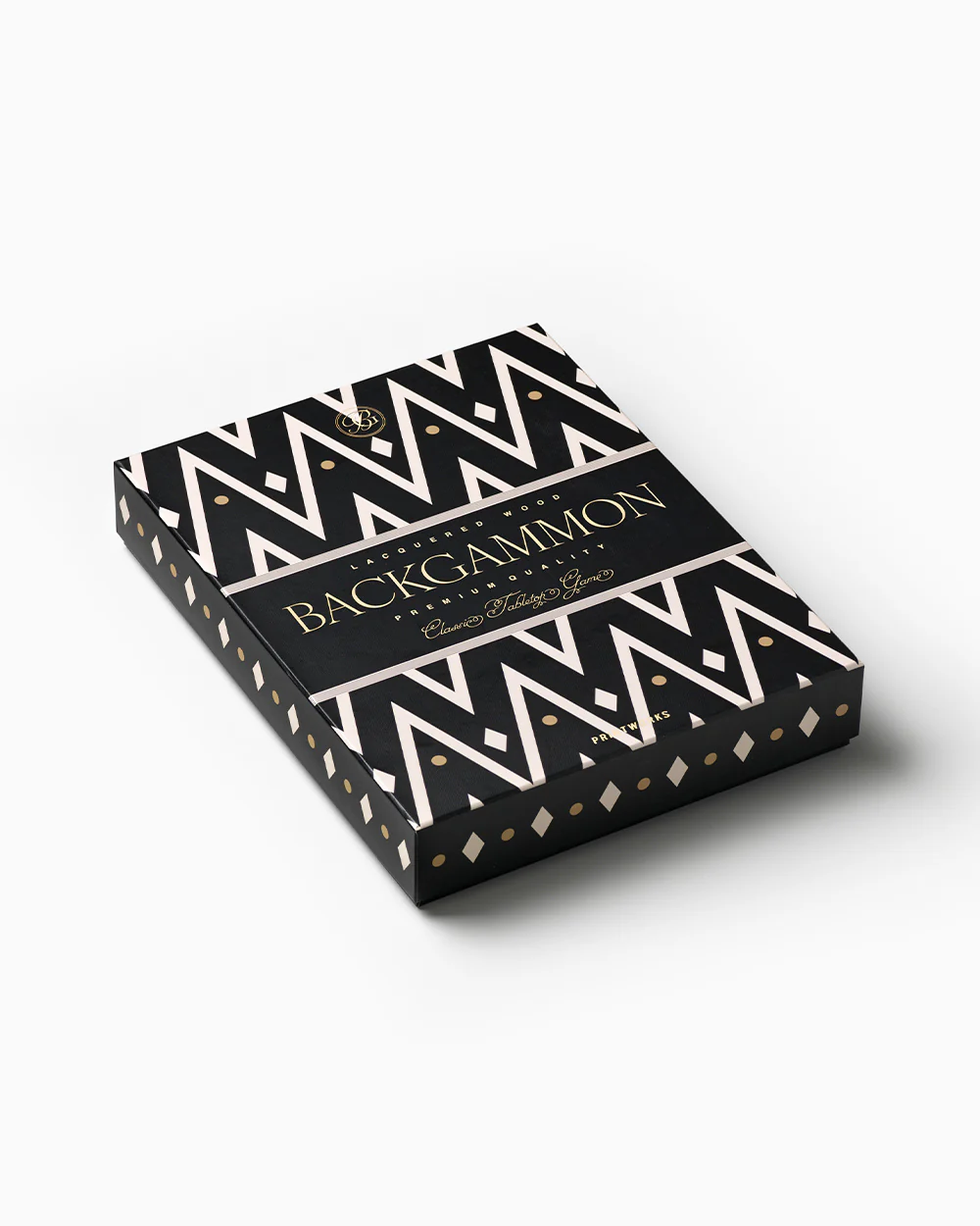 Lacquered Backgammon, Black - Image 7
